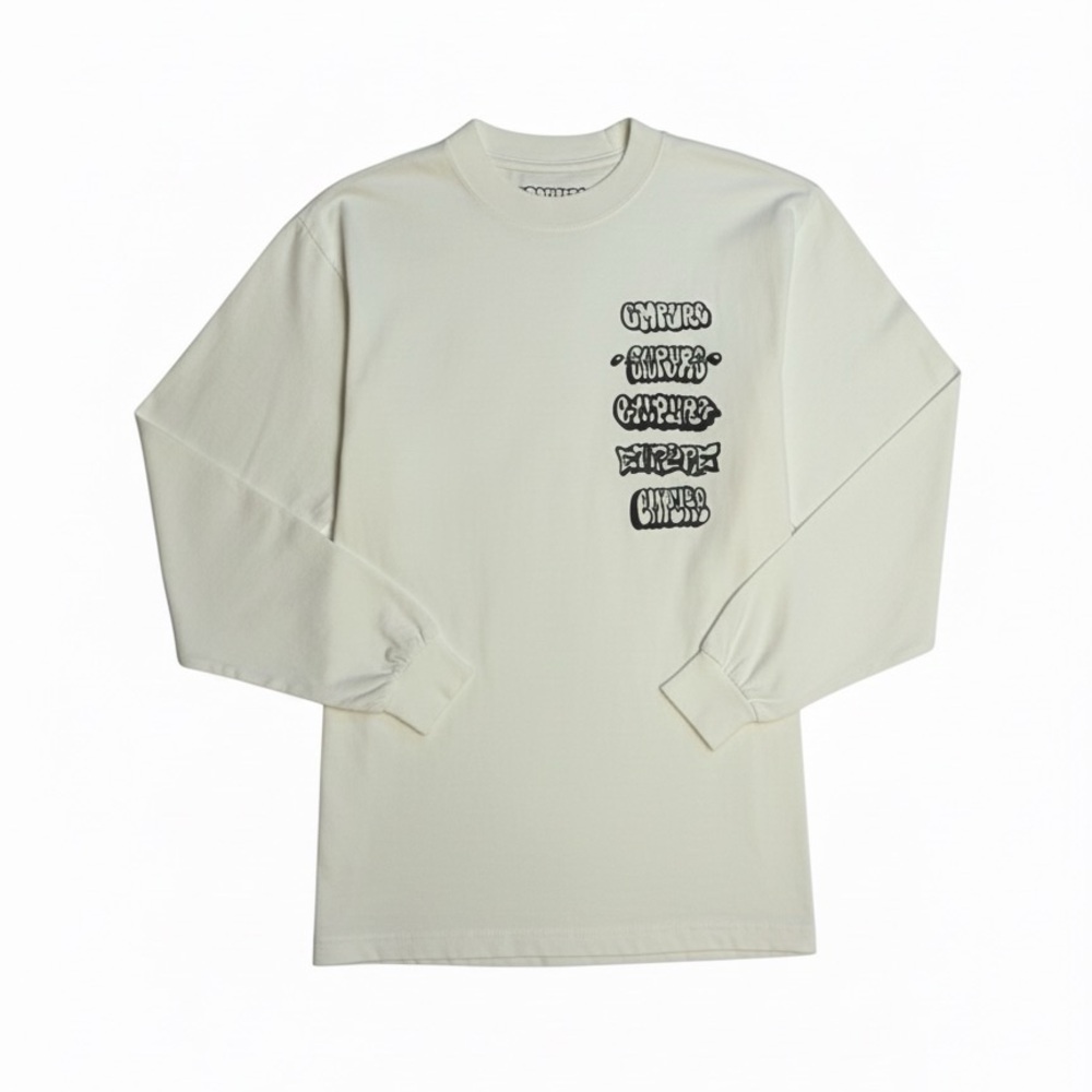 Cream Empyre Long Sleeve Graphic Tee
